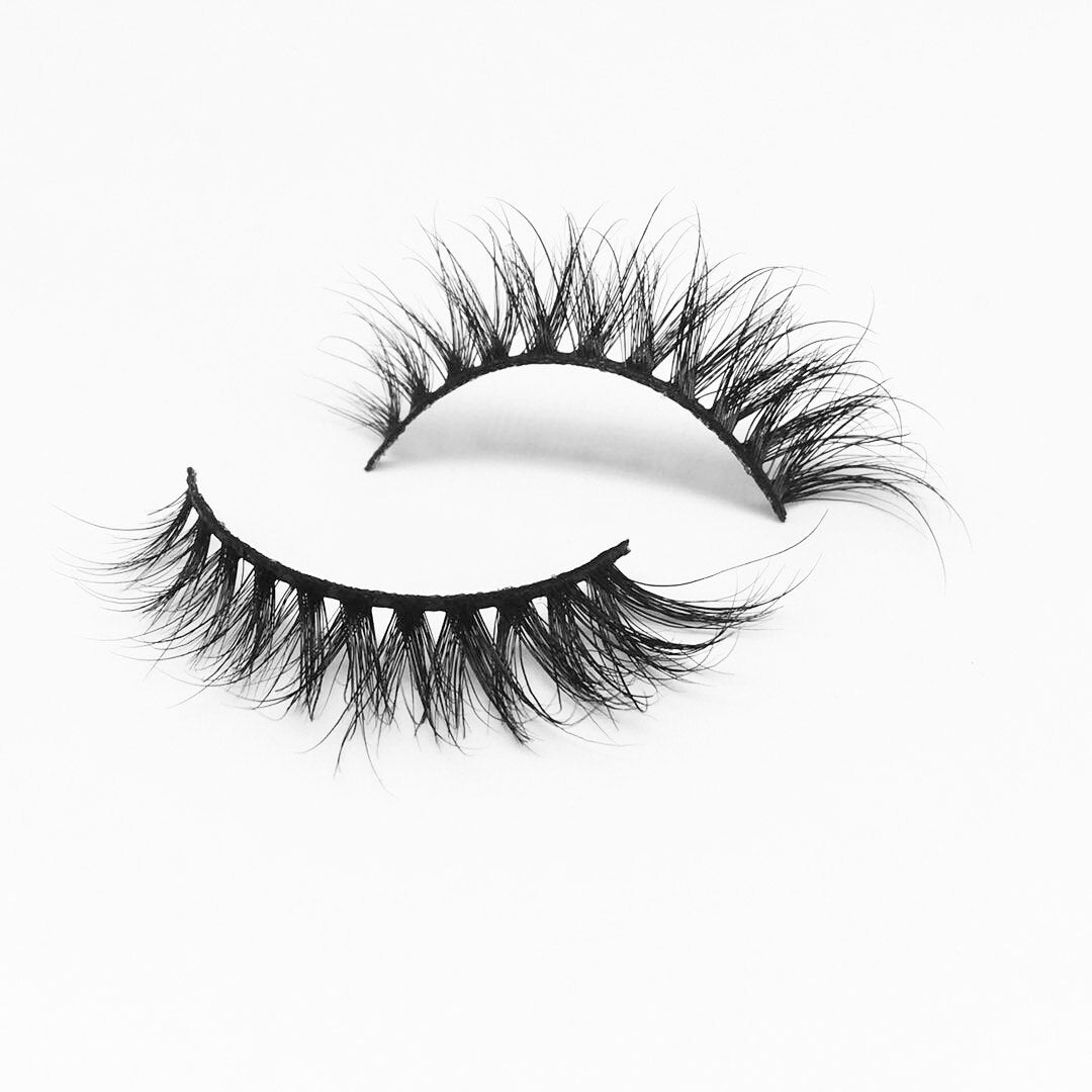 Winged Lashes End Eye Elongated Thick False Eyelashes Cat Eye Lashes Natural Wispy Soft Half Lashes Fluffy Mink Lashes