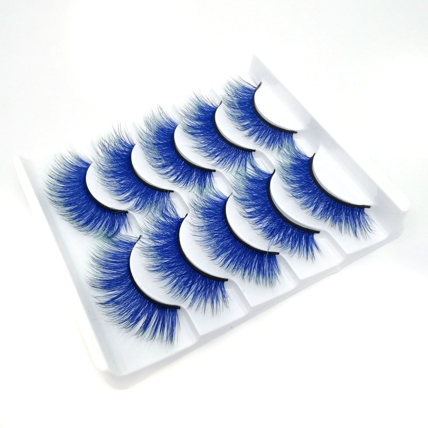 Gradient False Lashes Ombre Natural Long Colorful Eyelashes Fake LashColored Lashes