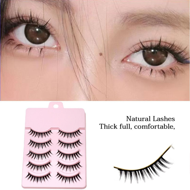 Natural False Eyelashes Extension Nude Look Eye Lashes Japanese Lashes Air Lashes