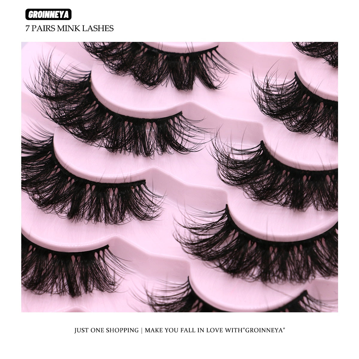 5/7 Eyelashes 3D Mink Lashes Long Lashes Natural Volume False Eyelash