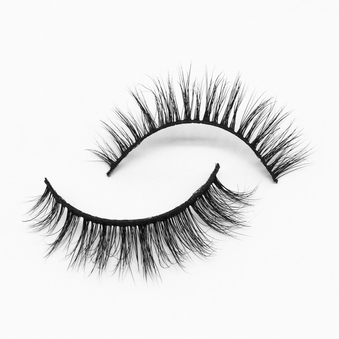 Soft Mink Eyelashes 3D Curl Winged End Eye Elongated Fake Lashes Thick Handmade Natural False Eyelash Messy Cross Lash