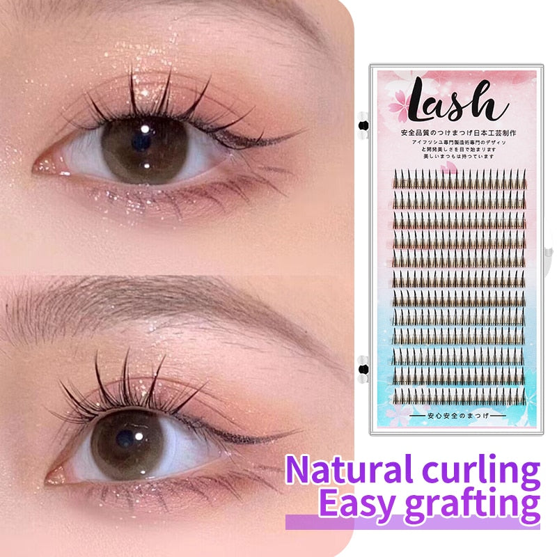 A Type Lash Cluster Extension Korean Manga False Eyelashes Cosplay Beauty Fairy Natural Eyelashes