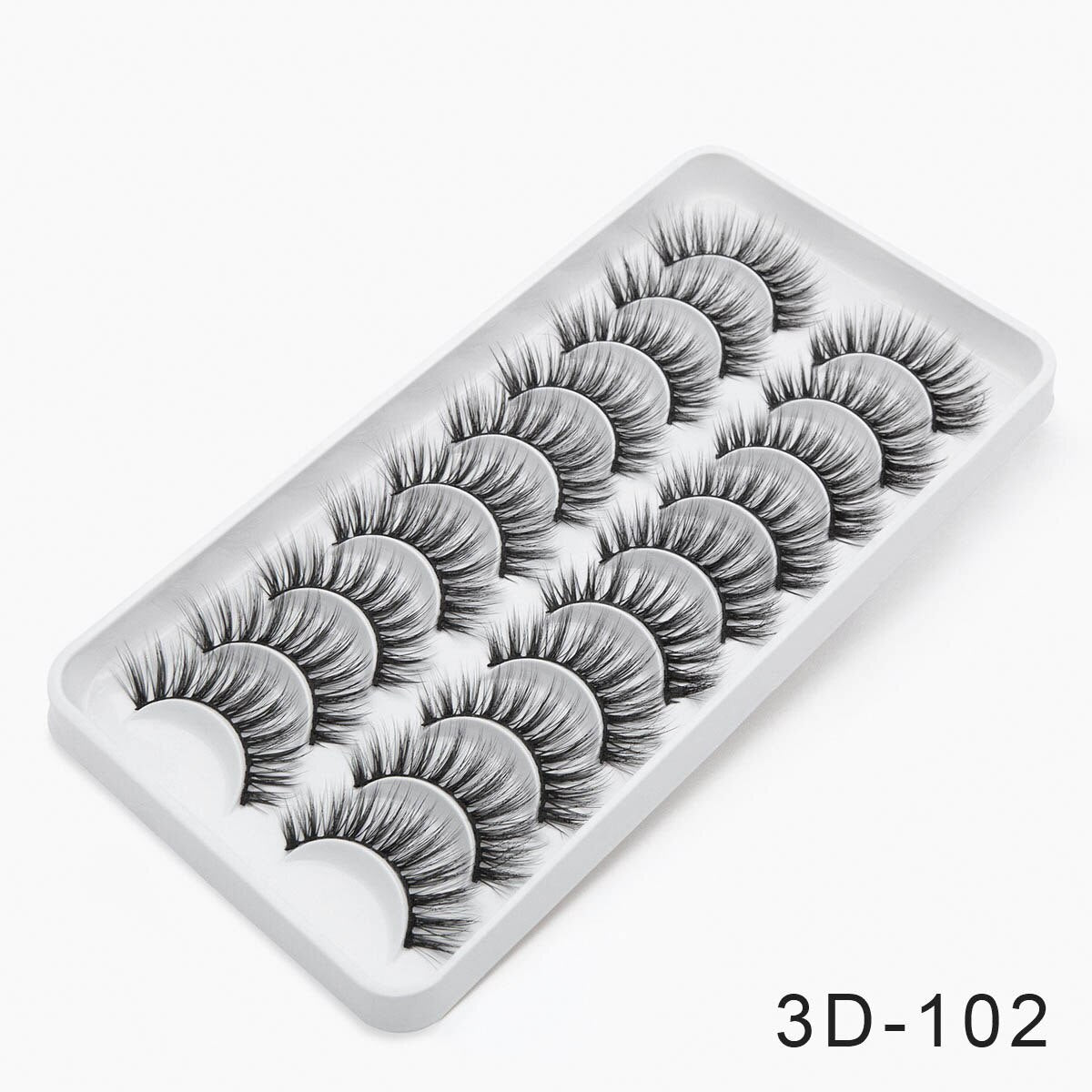 3/8/10pairs 6D Faux Mink Lashes Natural False Eyelashes Fluffy Fake Lashes Makeup Eyelash Extension