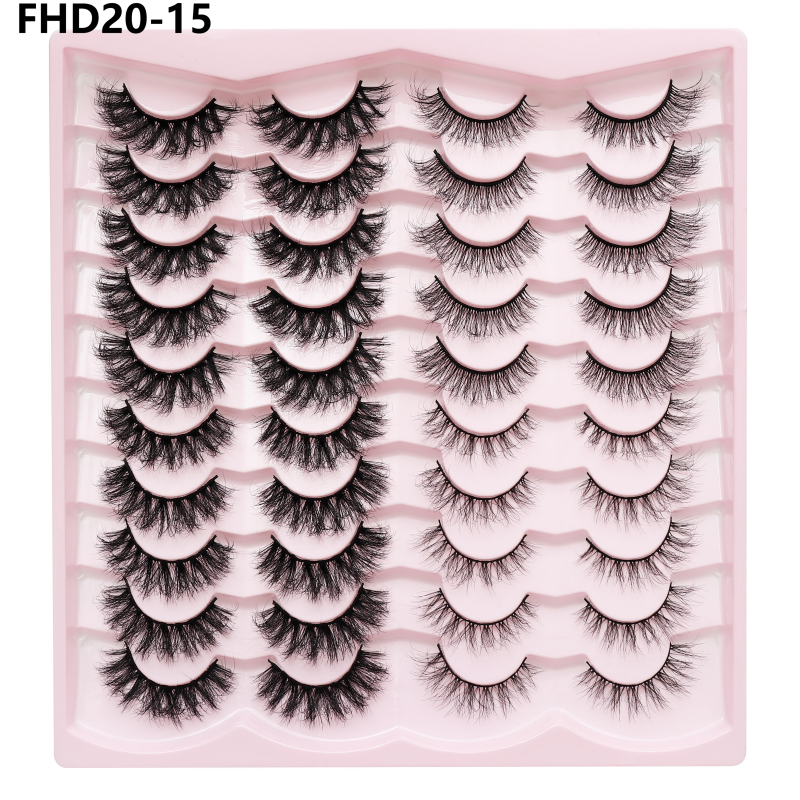 Russian Lash Strip Wispy Mink Lash Individual Eyelash Natural Eyelashes Fluffy Nagaraku False Eyelashes