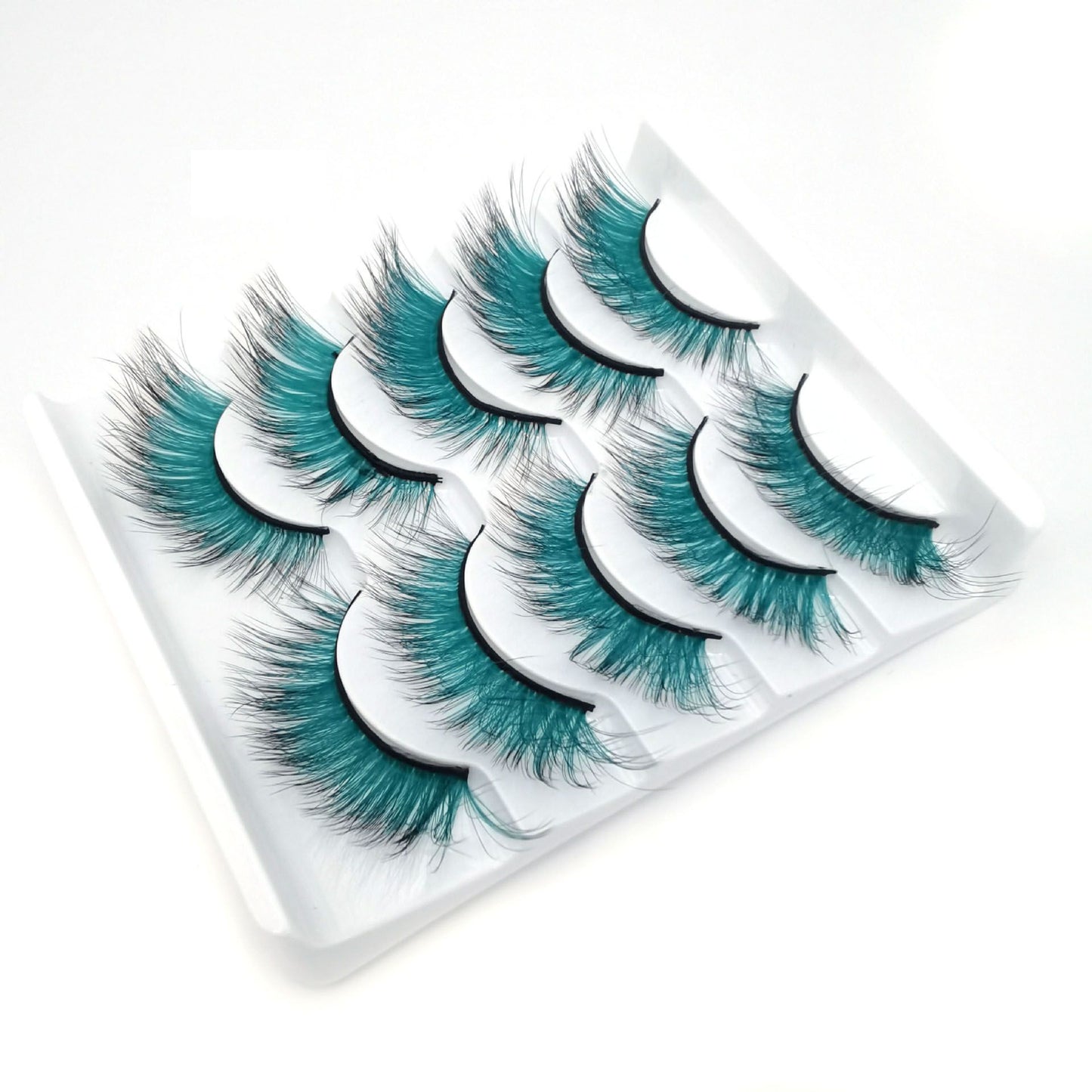 Gradient False Lashes Ombre Natural Long Colorful Eyelashes Fake LashColored Lashes