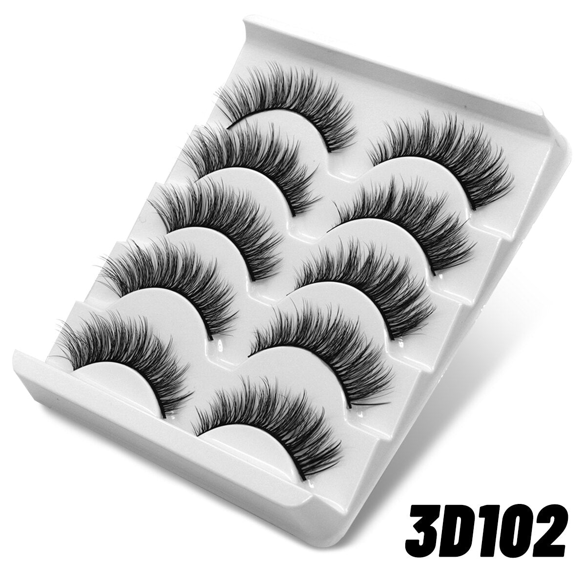5/10 Pairs 3D Mink Lashes Natural Eyelash Soft Full Thick Wispy Eyelash Mink Lashes extension short eyelashes