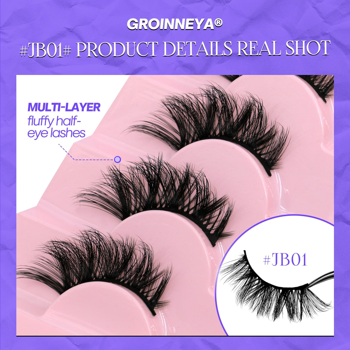 Half Eye Lashes 5/7 Pairs Faux Mink Lashes Cat Eye Crisscross Natural False Eyelashes Wispy Fluffy Eyelash Extension