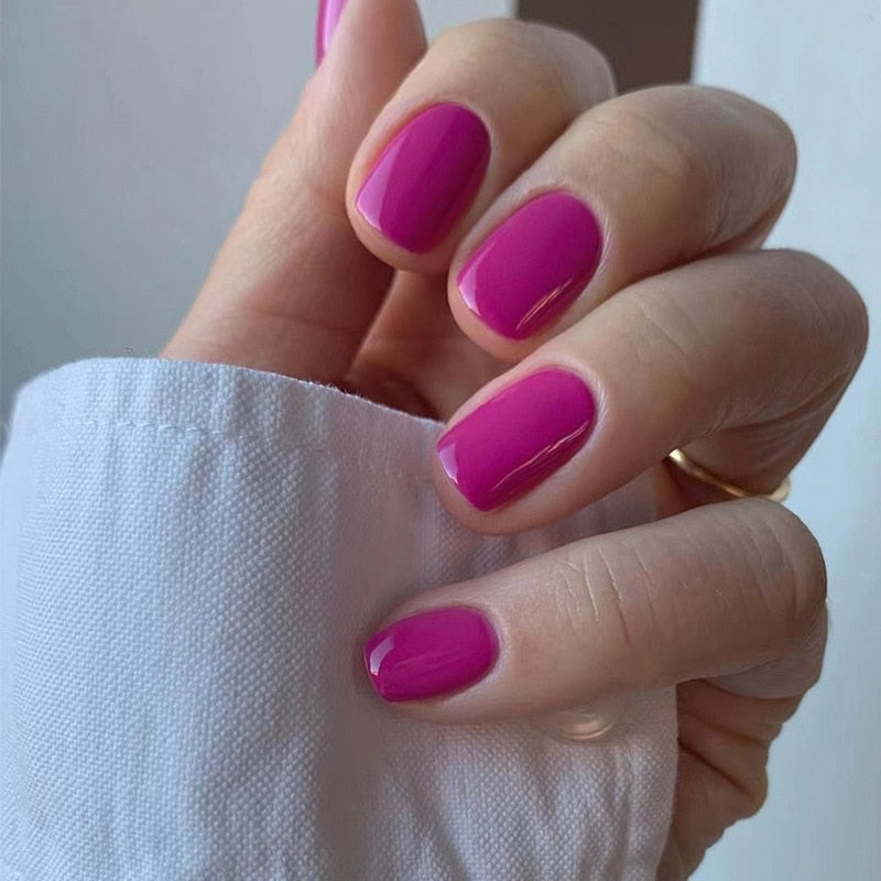 Press On Nails Solid color Short