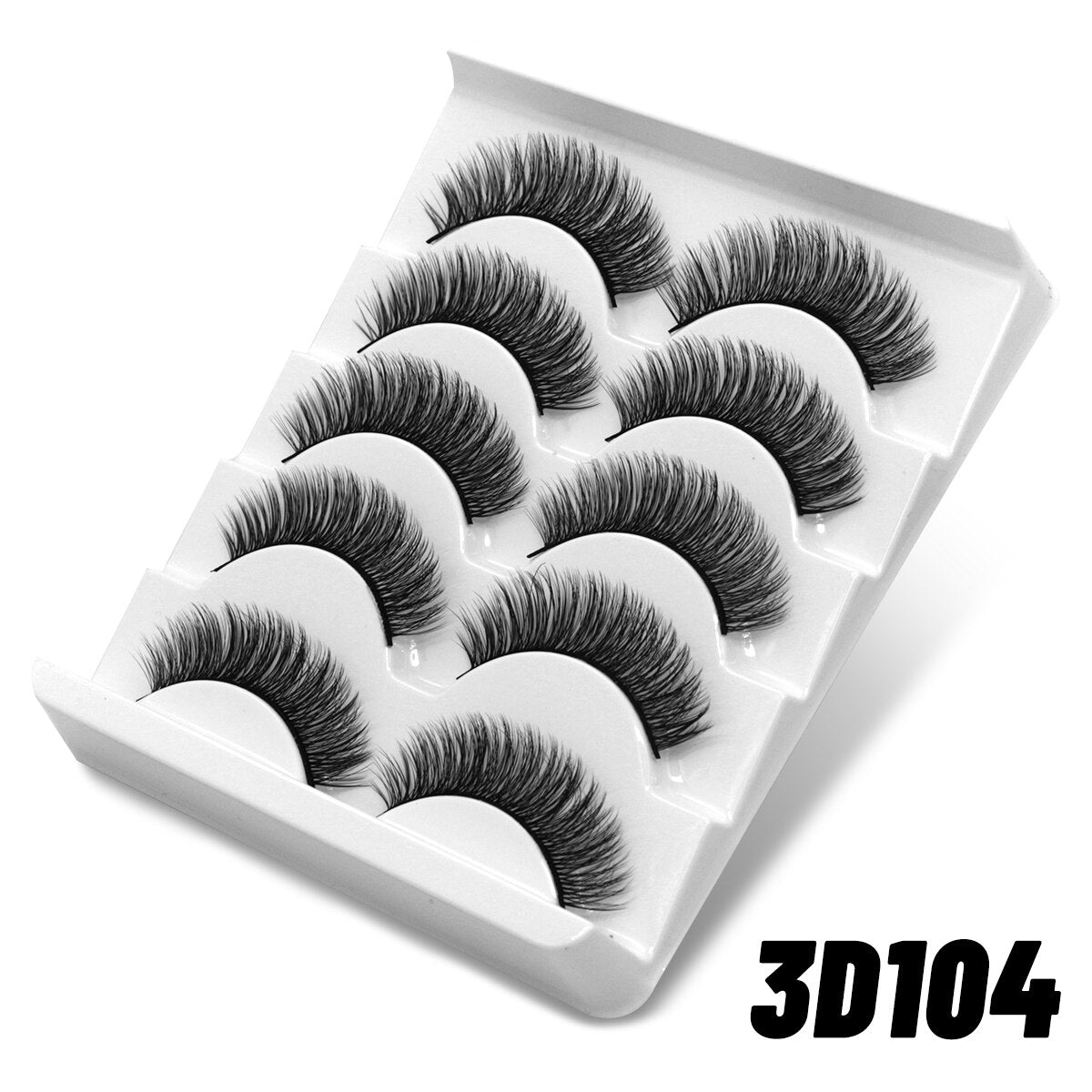 5/10 Pairs 3D Mink Lashes Natural Eyelash Soft Full Thick Wispy Eyelash Mink Lashes extension short eyelashes