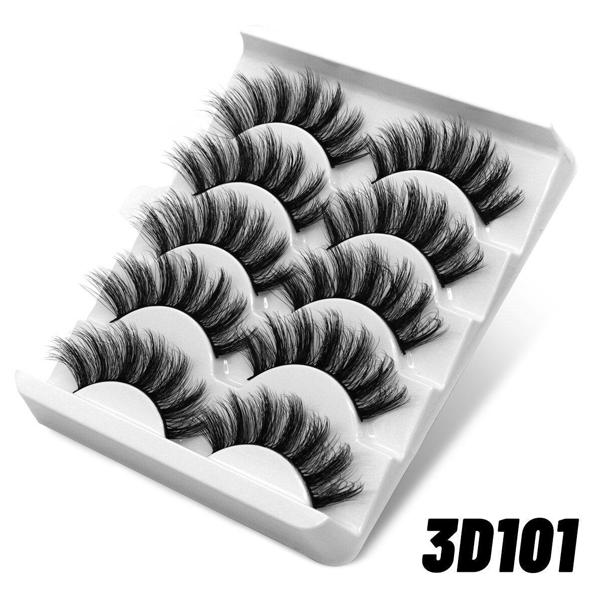 5/10 Pairs 3D Mink Lashes Natural Eyelash Soft Full Thick Wispy Eyelash Mink Lashes extension short eyelashes