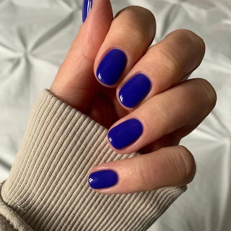 Press On Nails Solid color Short