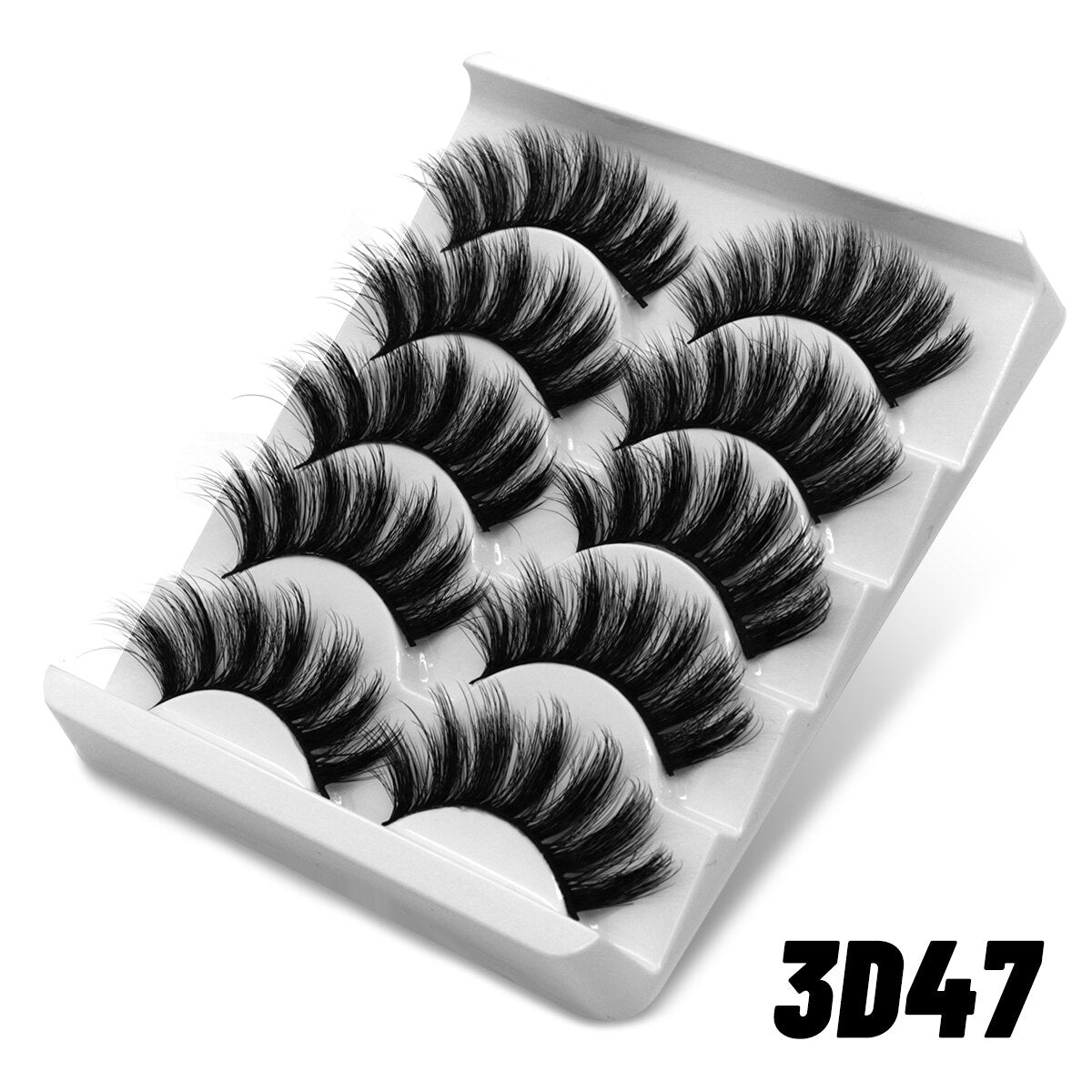 5/10 Pairs 3D Mink Lashes Natural Eyelash Soft Full Thick Wispy Eyelash Mink Lashes extension short eyelashes