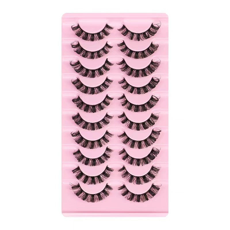 2/10Pairs 3D Mink Lashes russian strip lash Dramatic False Eyelashes Faux Cils Fake Eyelash Extension maquiagem