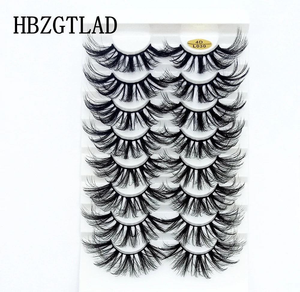 5-8 Pairs 25mm 3d Mink Lashes Bulk Faux Dramatic Volume Lashes Wispy Natural Mink Lashes Pack Long False Eyelashes