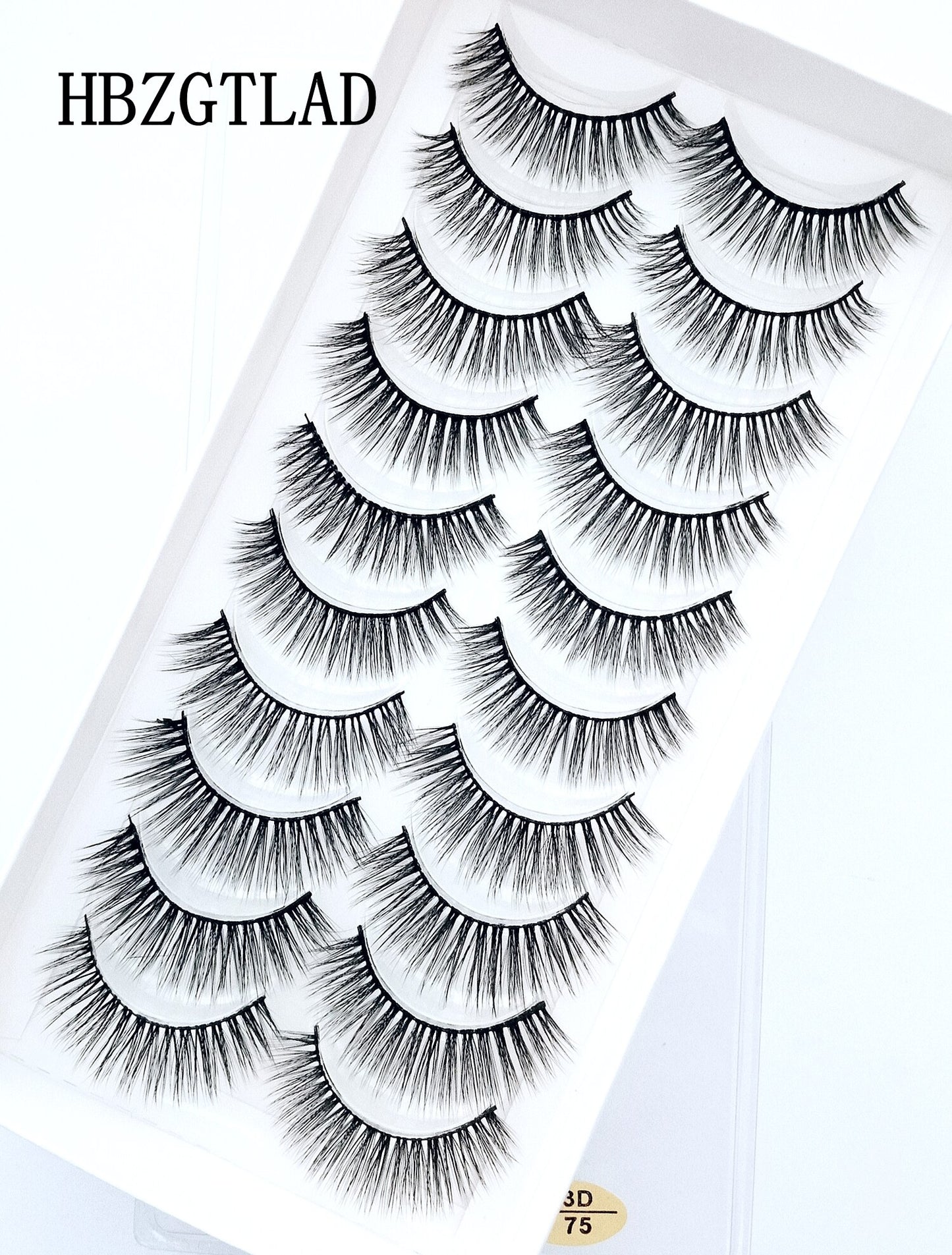 2/5/10 Pairs Natural False Eyelashes Fake Lashes Long Makeup 3d Mink Lashes Extension Eyelash Mink Eyelashes
