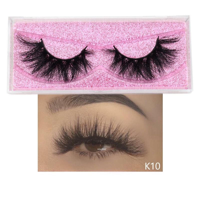 5D Mink Long Lasting Lashes Natural Dramatic Volume Extension Thick Long 3D False Eyelashes