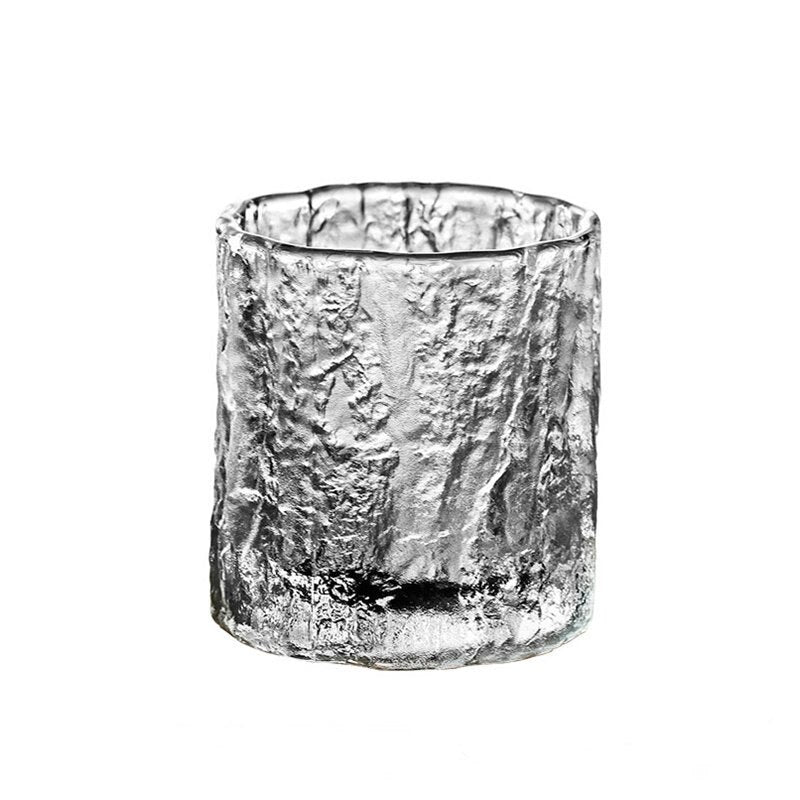 Japanese Glacier Old Fashioned Glass Whisky Cup Crystal Frost Design Scotch Whiskey Tumblers Thick Heavy Rock Wineglass Beer Mug