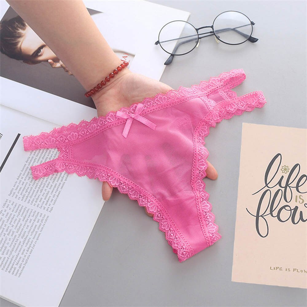 Thin Panties Sexy Hollow Out Women's Lace Seamless Underwear Low Waist Lingerie G-String Breathable Comfort Lady Briefs