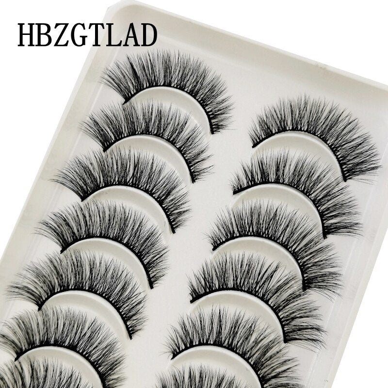 2/5/10 Pairs Natural False Eyelashes Fake Lashes Long Makeup 3d Mink Lashes Extension Eyelash Mink Eyelashes