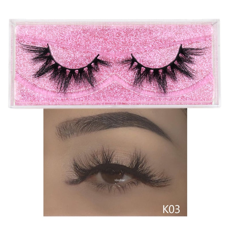 5D Mink Long Lasting Lashes Natural Dramatic Volume Extension Thick Long 3D False Eyelashes