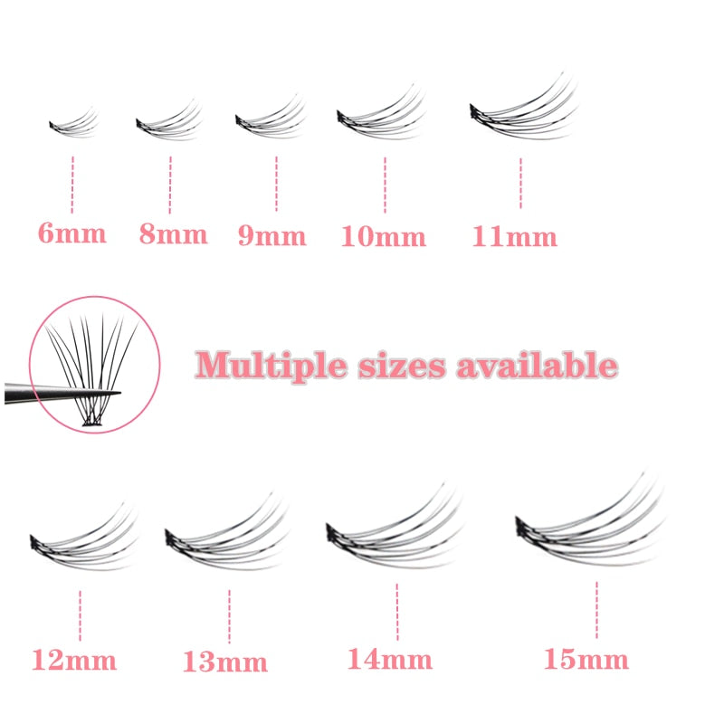 60 Bundles/Box Individual Lashes 0.07/0.1 thick Cluster Eyelash Extension,Natural Style Beam Eyelashes Handmade Eyelash Bundles