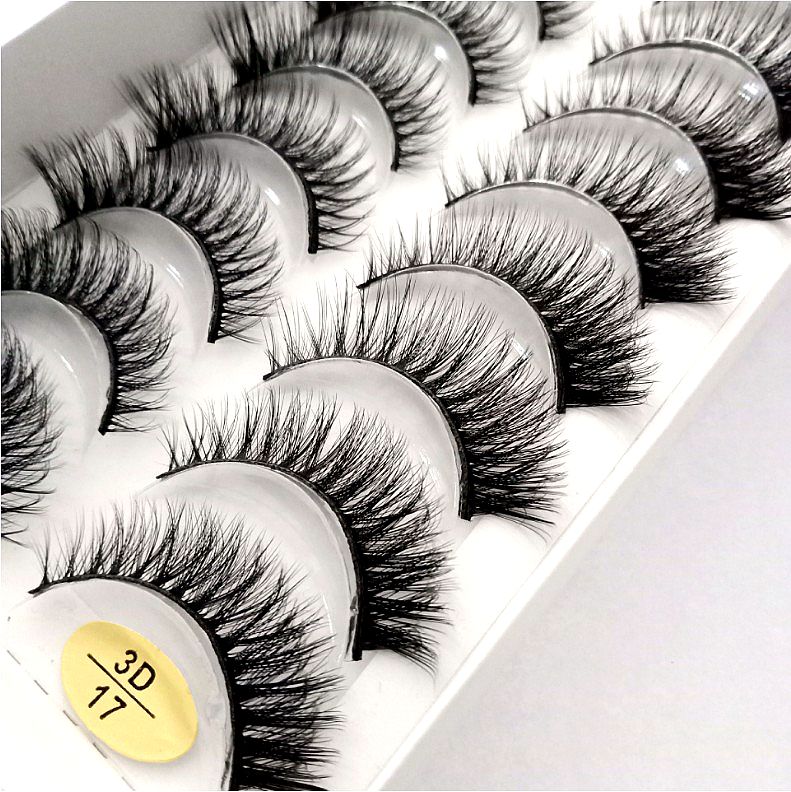 2/5/10 Pairs Natural False Eyelashes Fake Lashes Long Makeup 3d Mink Lashes Extension Eyelash Mink Eyelashes