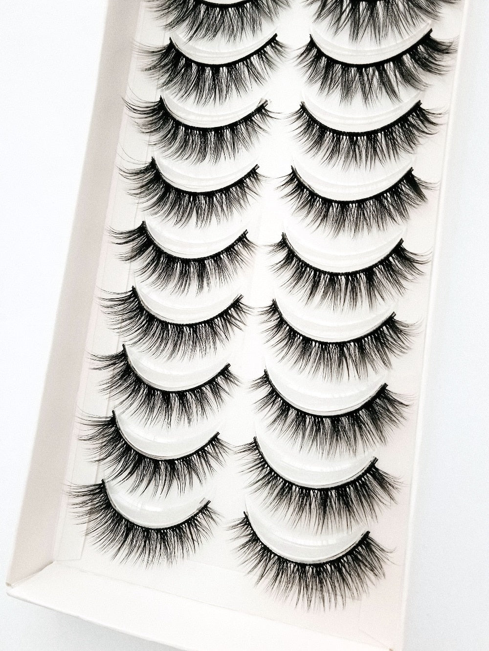 2/5/10 Pairs Natural False Eyelashes Fake Lashes Long Makeup 3d Mink Lashes Extension Eyelash Mink Eyelashes