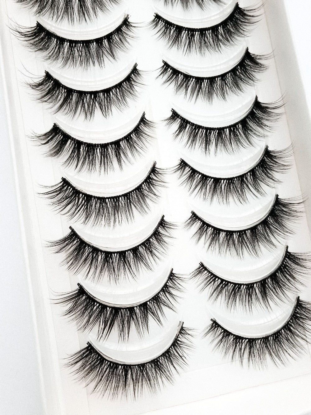 2/5/10 Pairs Natural False Eyelashes Fake Lashes Long Makeup 3d Mink Lashes Extension Eyelash Mink Eyelashes