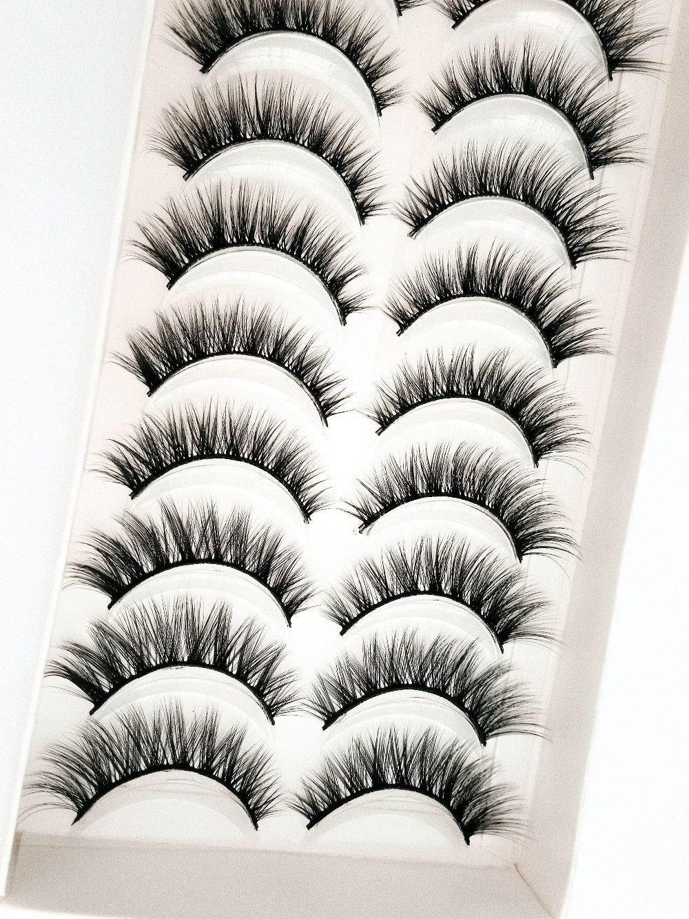 2/5/10 Pairs Natural False Eyelashes Fake Lashes Long Makeup 3d Mink Lashes Extension Eyelash Mink Eyelashes