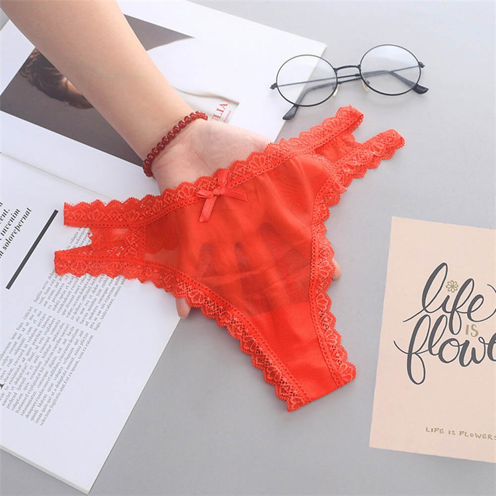 Thin Panties Sexy Hollow Out Women's Lace Seamless Underwear Low Waist Lingerie G-String Breathable Comfort Lady Briefs