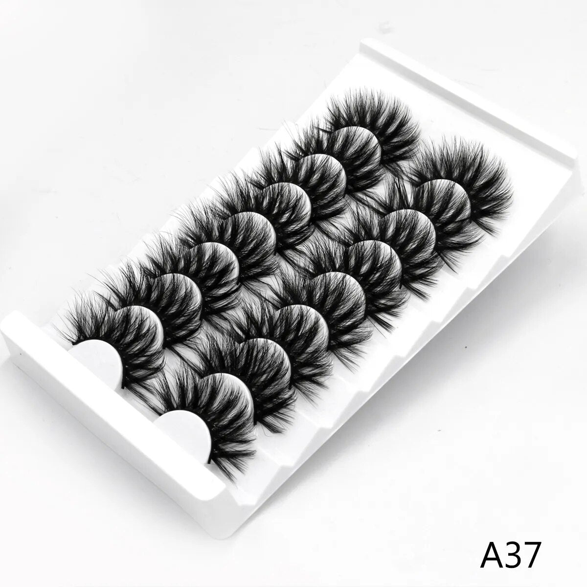 3D Mink Lashes 2/5/8 Pairs Natural False Eyelashes Fluffy Soft Wispy Volume Dramatic Long Cross Eyelash Extension