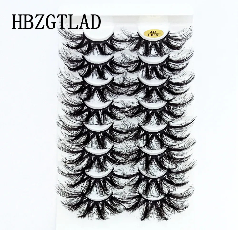 5-8 Pairs 25mm 3d Mink Lashes Bulk Faux Dramatic Volume Lashes Wispy Natural Mink Lashes Pack Long False Eyelashes