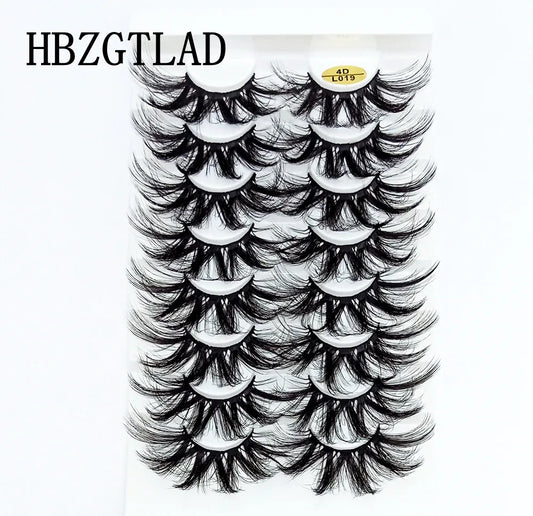 5-8 Pairs 25mm 3d Mink Lashes Bulk Faux Dramatic Volume Lashes Wispy Natural Mink Lashes Pack Long False Eyelashes