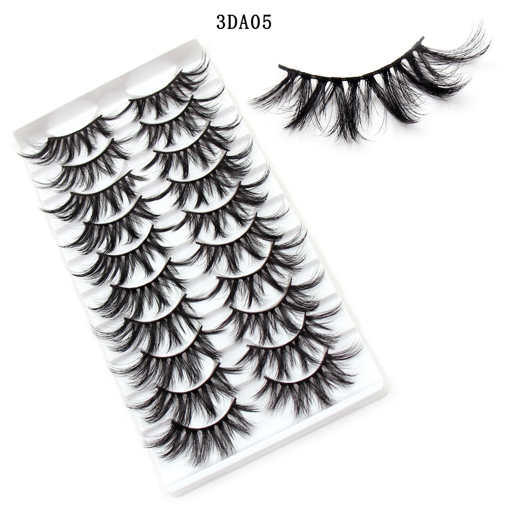 Eyelashes 5/10/16 Pairs 3D Faux Mink Lashes Natural False Eyelashes Reusable Dramatic Volume Lashes Eyelash Extension