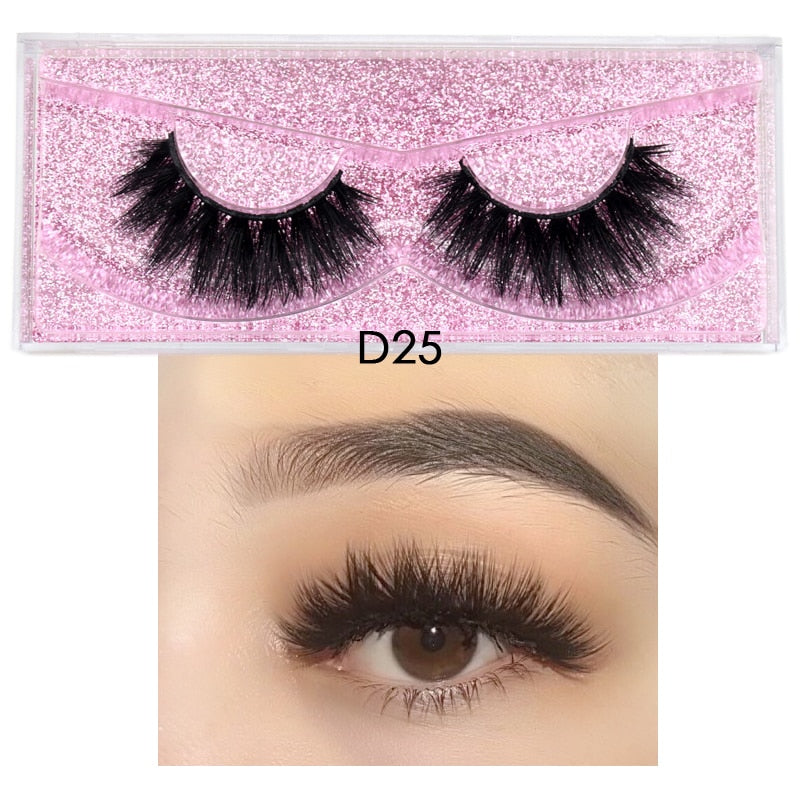 5D Mink Long Lasting Lashes Natural Dramatic Volume Extension Thick Long 3D False Eyelashes