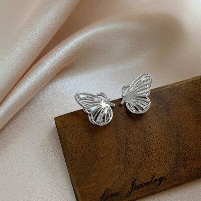 Cute Gold Color Butterfly Earring Jewelry
