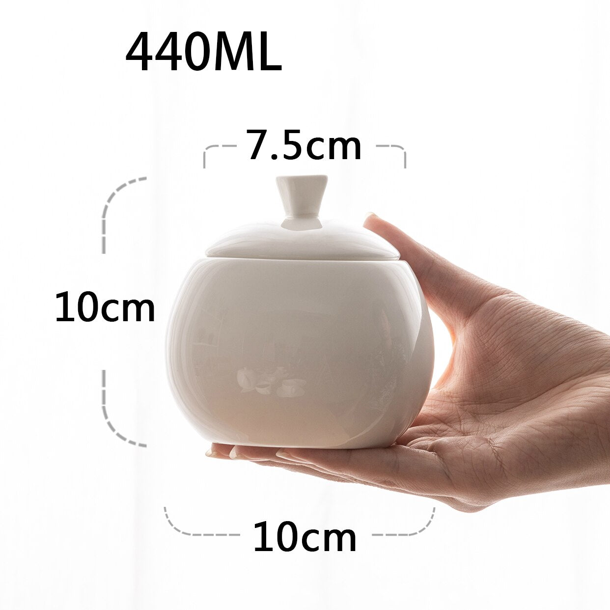 Concise Nordic Style TEA Sugar Tank With Lid Coffee House Coffeeware Cube Sugar Bowl Bone Spice Jars