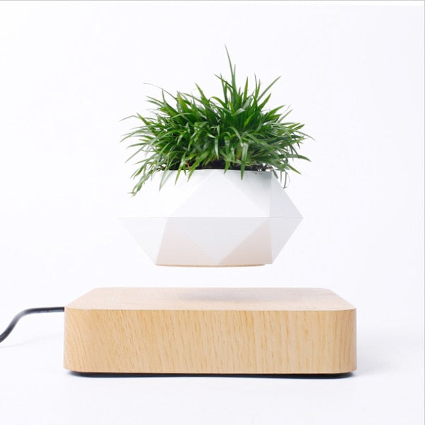 Levitating Air Bonsai Pot Rotation Flower Pot Planters Magnetic  Suspension Floating Pot Potted Plant Home Decor