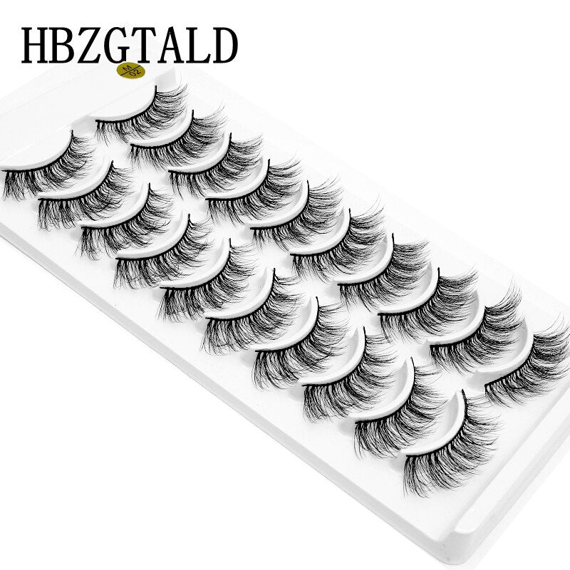 2/5/10 Pairs Natural False Eyelashes Fake Lashes Long Makeup 3d Mink Lashes Extension Eyelash Mink Eyelashes