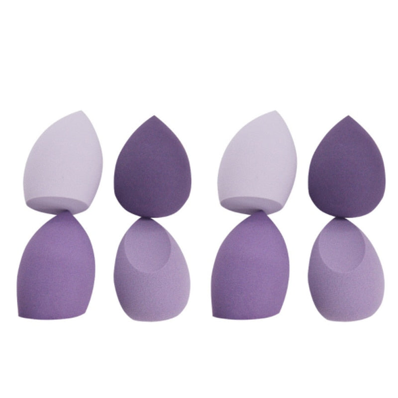 4/8pcs Makeup Sponge Powder Puff Dry and Wet Combined Beauty Cosmetic Ball Foundation Powder Puff Bevel Cut Make Up Sponge Tools