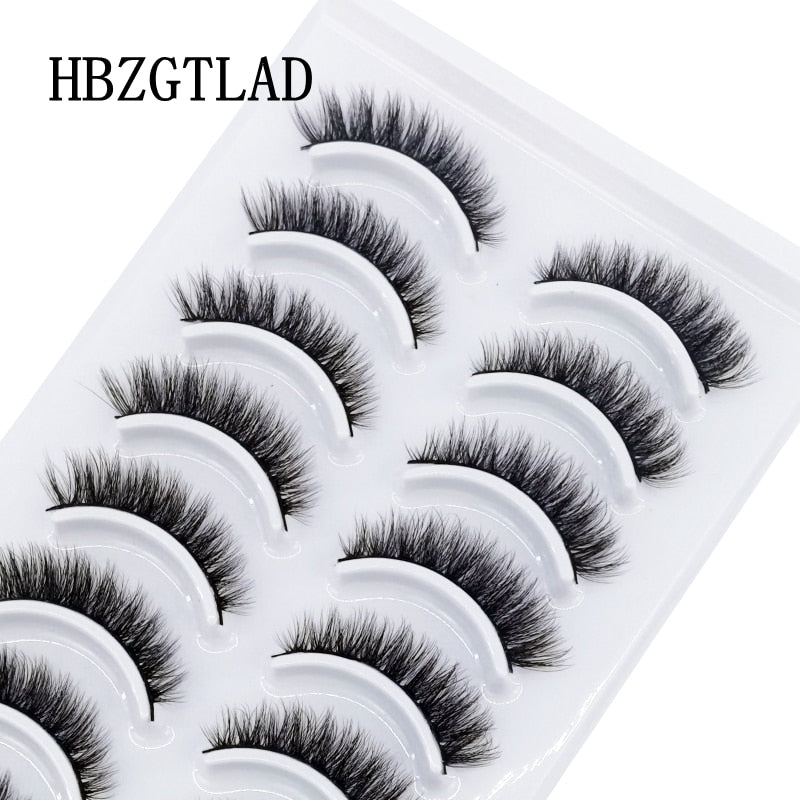 2/5/10 Pairs Natural False Eyelashes Fake Lashes Long Makeup 3d Mink Lashes Extension Eyelash Mink Eyelashes