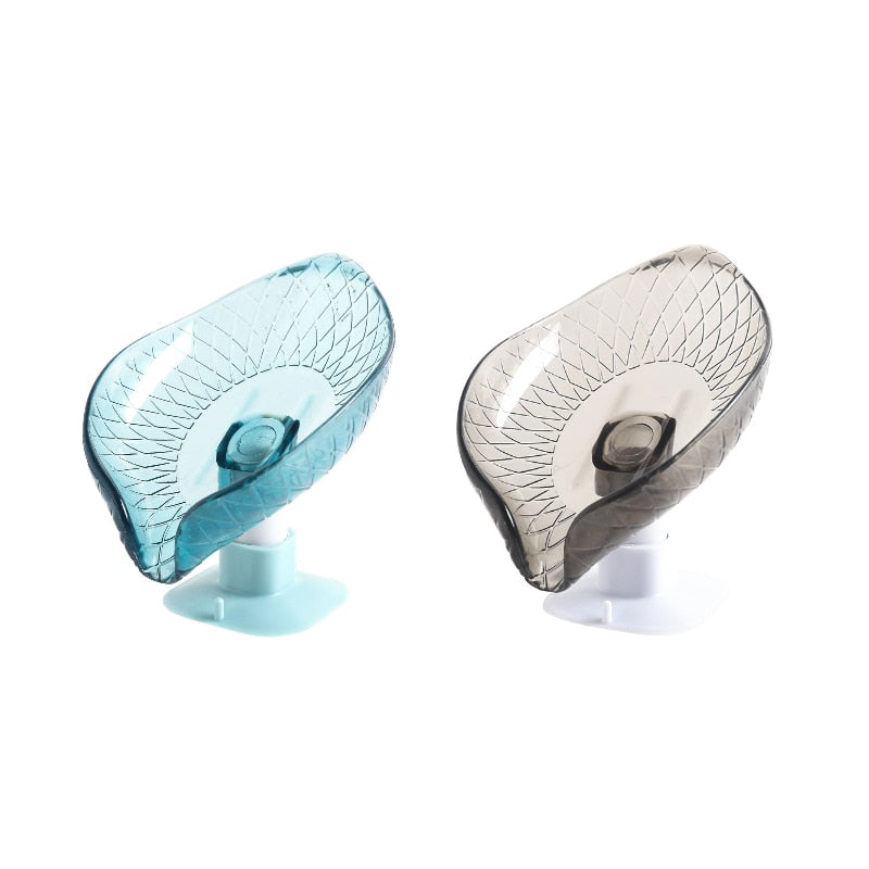 2PCS Suction Cup Soap dish For bathroom Kitchen Shower Portable Leaf Soap Holder Plastic accessories