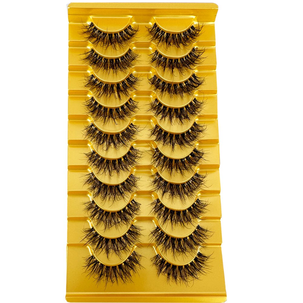 Transparent Terrier 3 Pairs 3D Mink EyeLashes False Lashes Thick EyeLash Lashes Natural Soft Fake EyeLashes