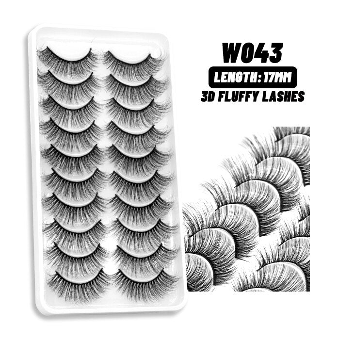 5/10Paris 3D Natural Eyelash mink lashes fake eyelashes Eyelash extension lashes