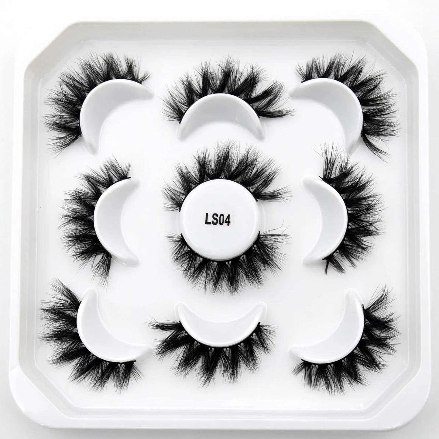 5paris/10pairs Faux Mink Eyelashes Make Up False Cils Hand Made Fake Eyelashes Wholesale Thick Eyelashes Extension