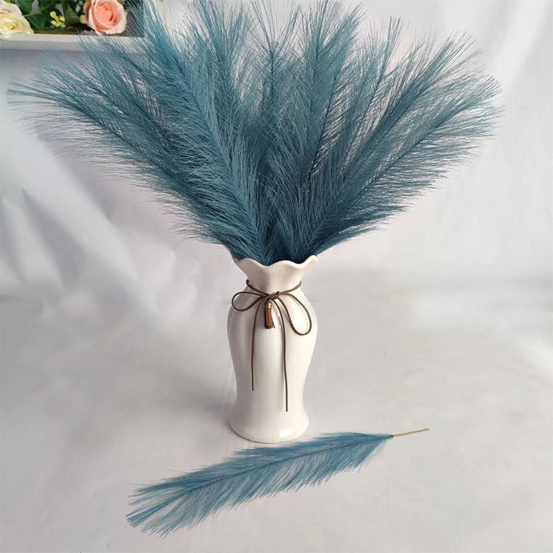10/20Pcs Artificial Pampas Grass Bouquet for Home Bedroom Room Wedding Party Decoration Fake Plant Simulation Dried Flower Reed