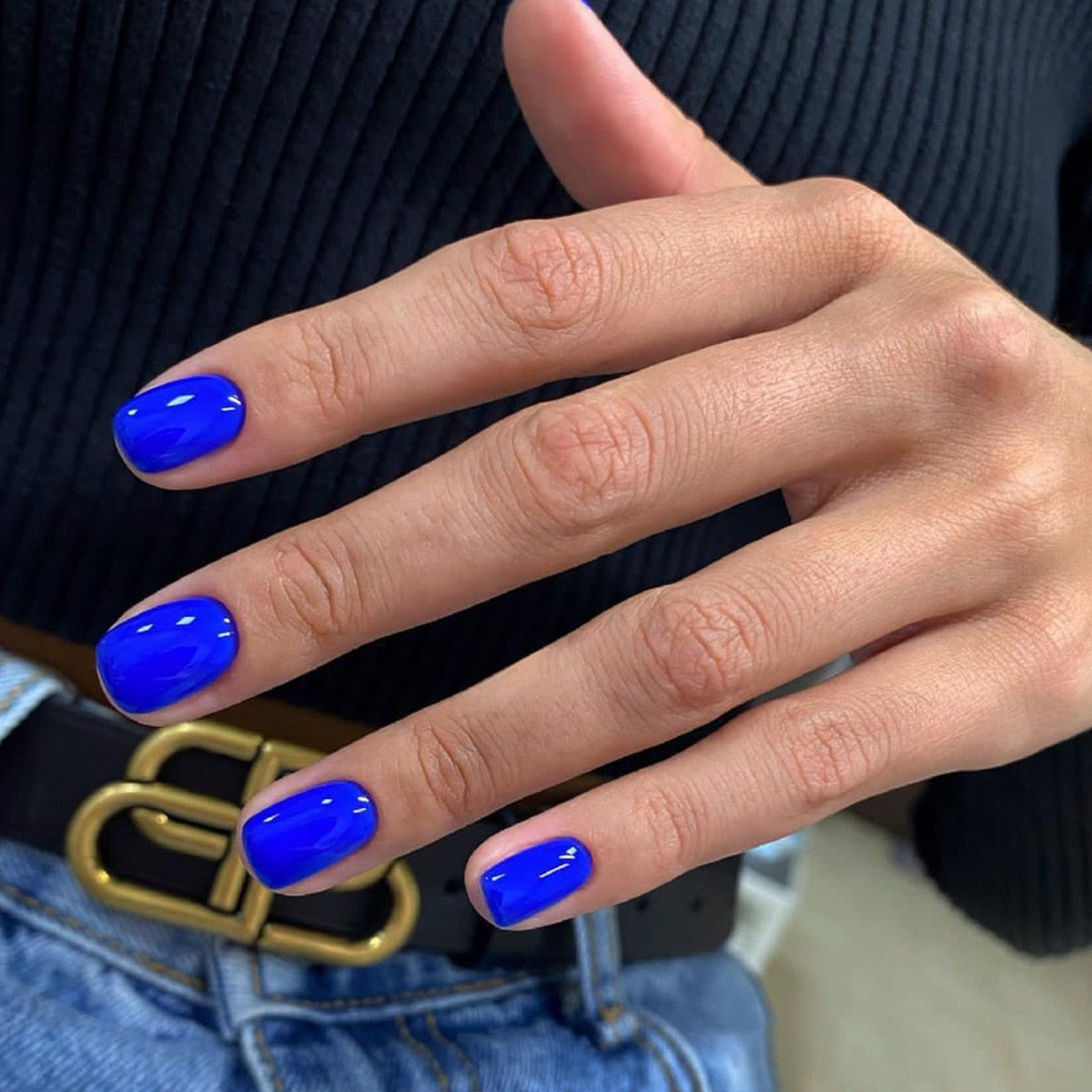 Press On Nails Solid color Short