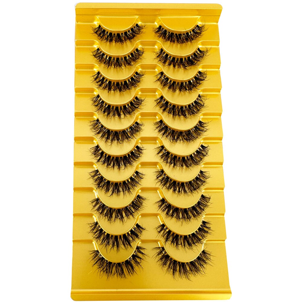 Transparent Terrier 3 Pairs 3D Mink EyeLashes False Lashes Thick EyeLash Lashes Natural Soft Fake EyeLashes