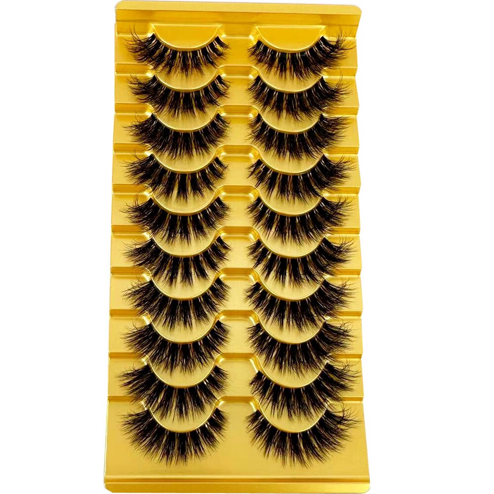 Transparent Terrier 3 Pairs 3D Mink EyeLashes False Lashes Thick EyeLash Lashes Natural Soft Fake EyeLashes