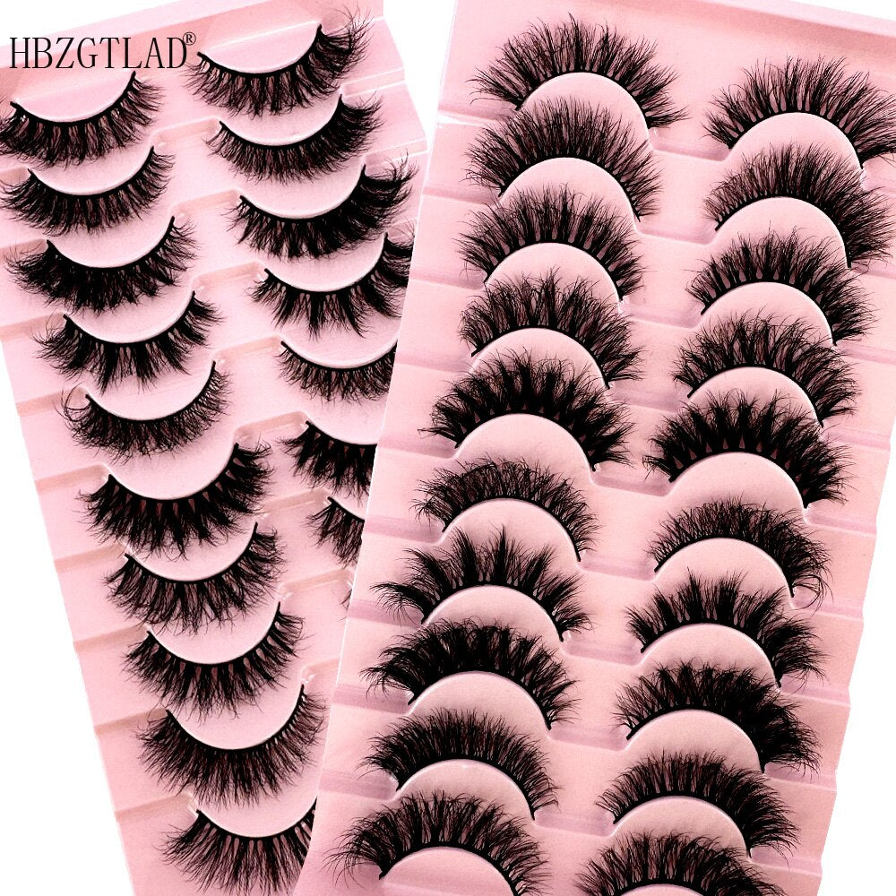 500Pairs 3D Faux Mink Lashes Natural long Mink False Eyelashes Fake Eyelash Mink Lashes Extension Cils